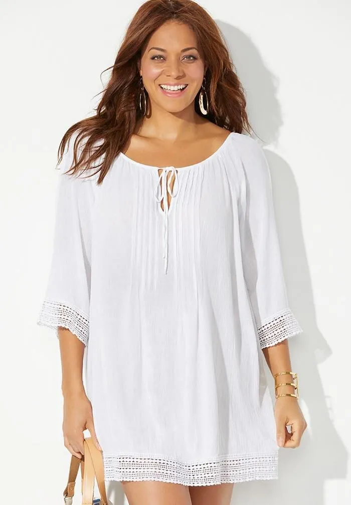 Giana Crochet Cover Up Tunic