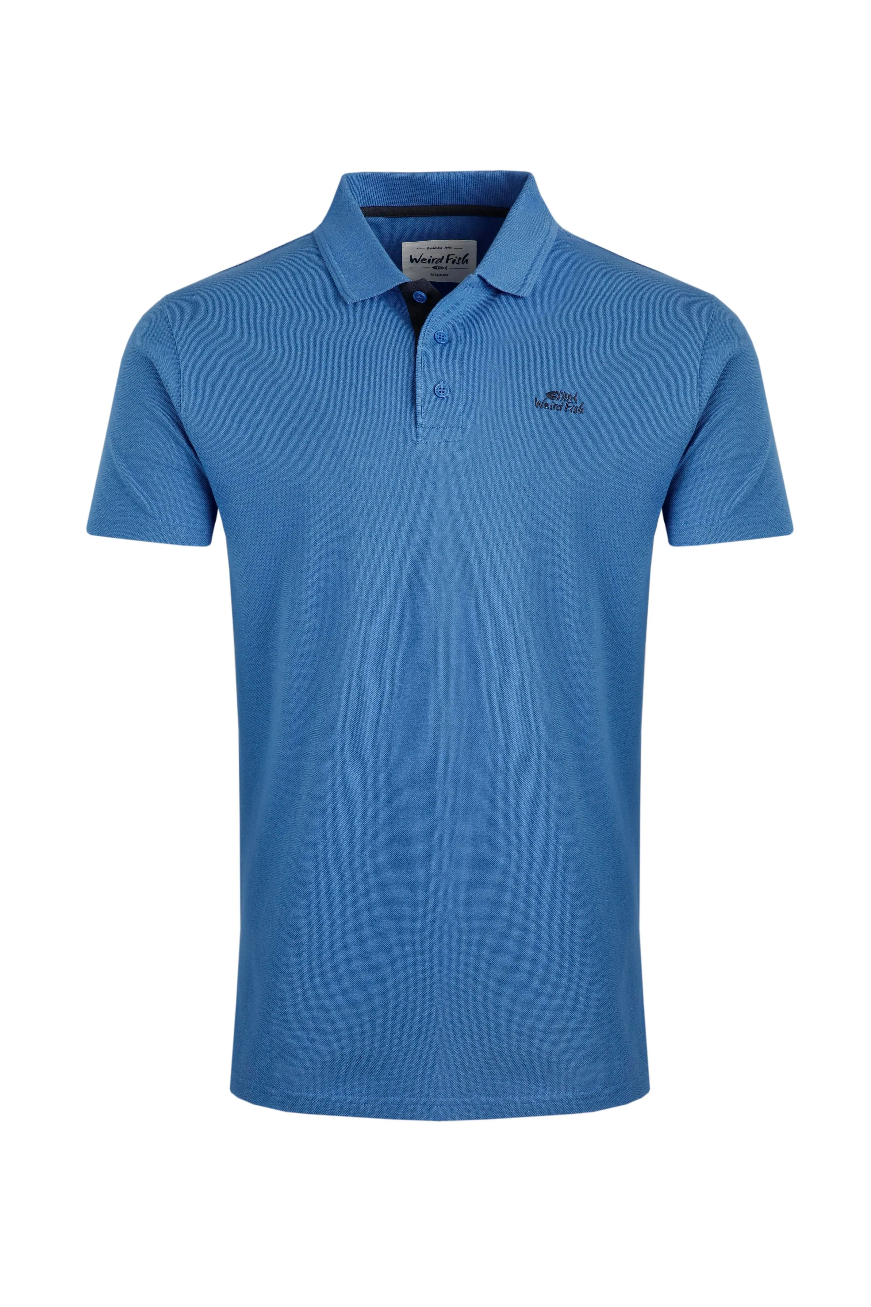 Giles Pique Polo Blue Sapphire