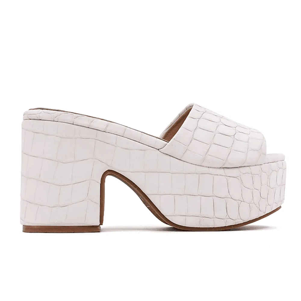 Giza Croc Platform Sandals