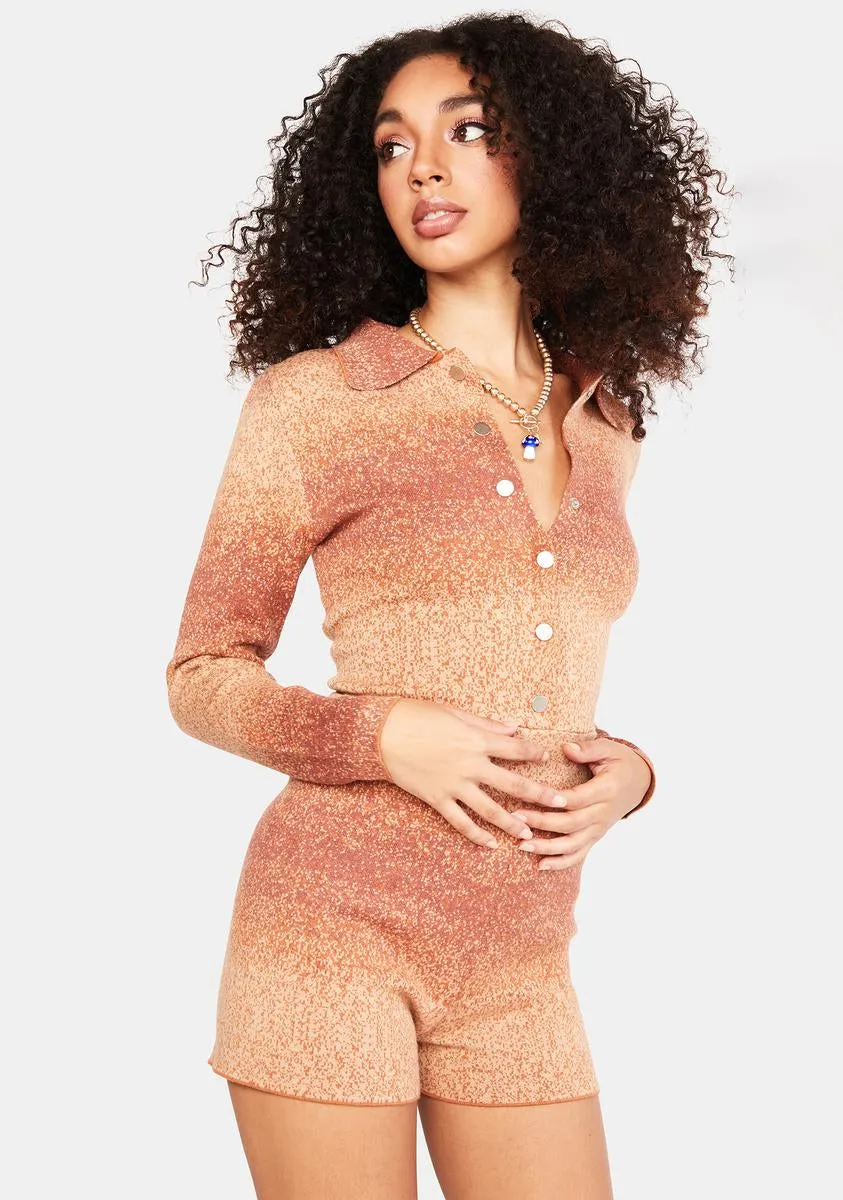 Got You Staring Knit Romper-