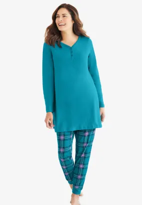 Henley Tunic & Jogger PJ Set