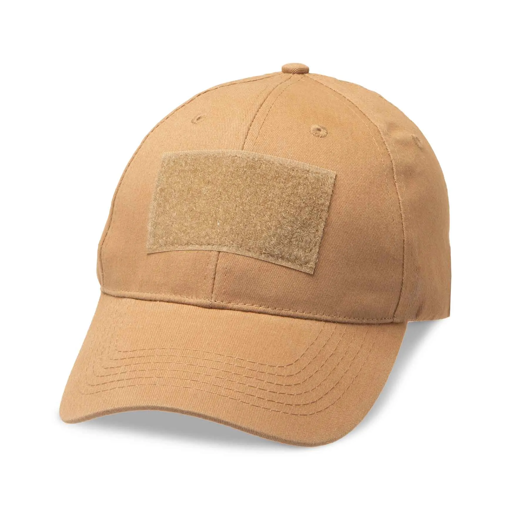 Hook & Loop Patch Hat- Personalized- Coyote Brown