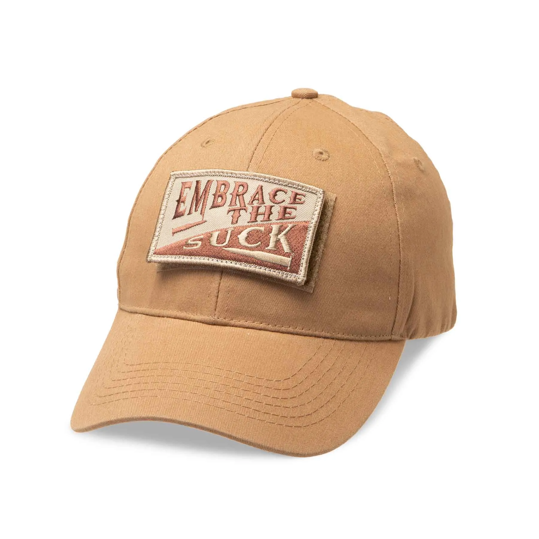 Hook & Loop Patch Hat- Personalized- Coyote Brown