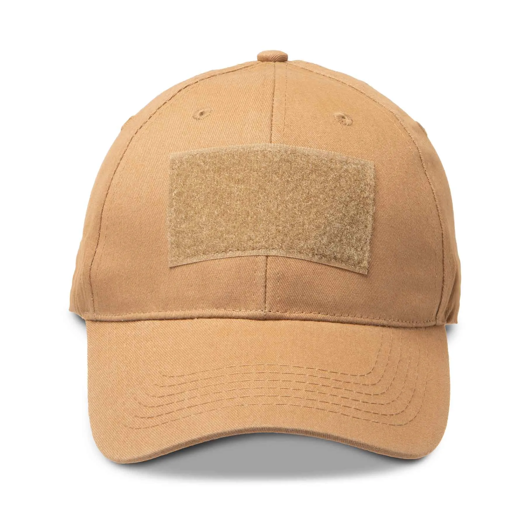 Hook & Loop Patch Hat- Personalized- Coyote Brown