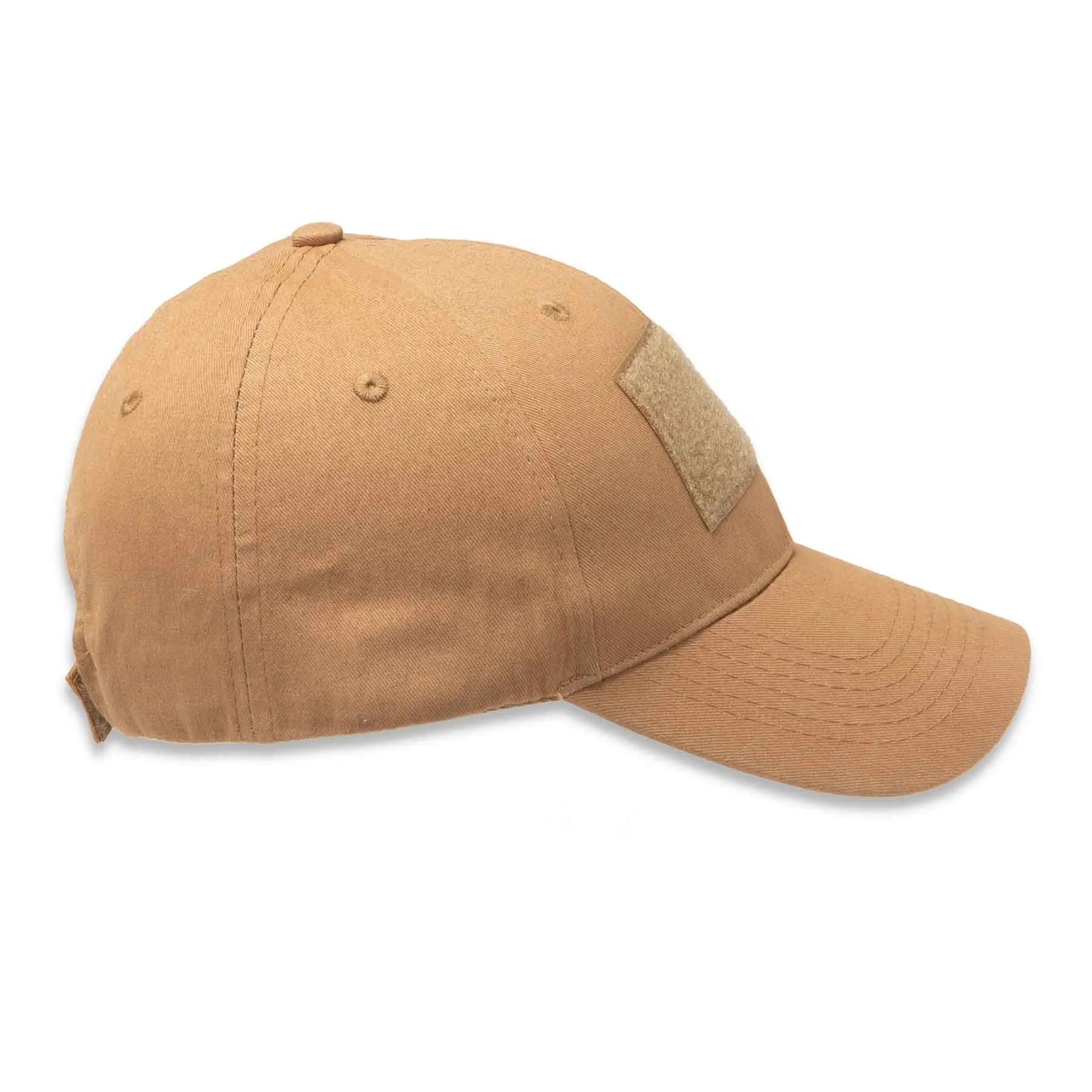 Hook & Loop Patch Hat- Personalized- Coyote Brown