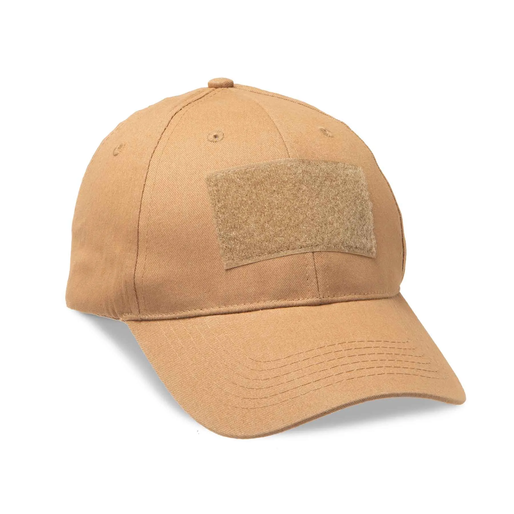 Hook & Loop Patch Hat- Personalized- Coyote Brown