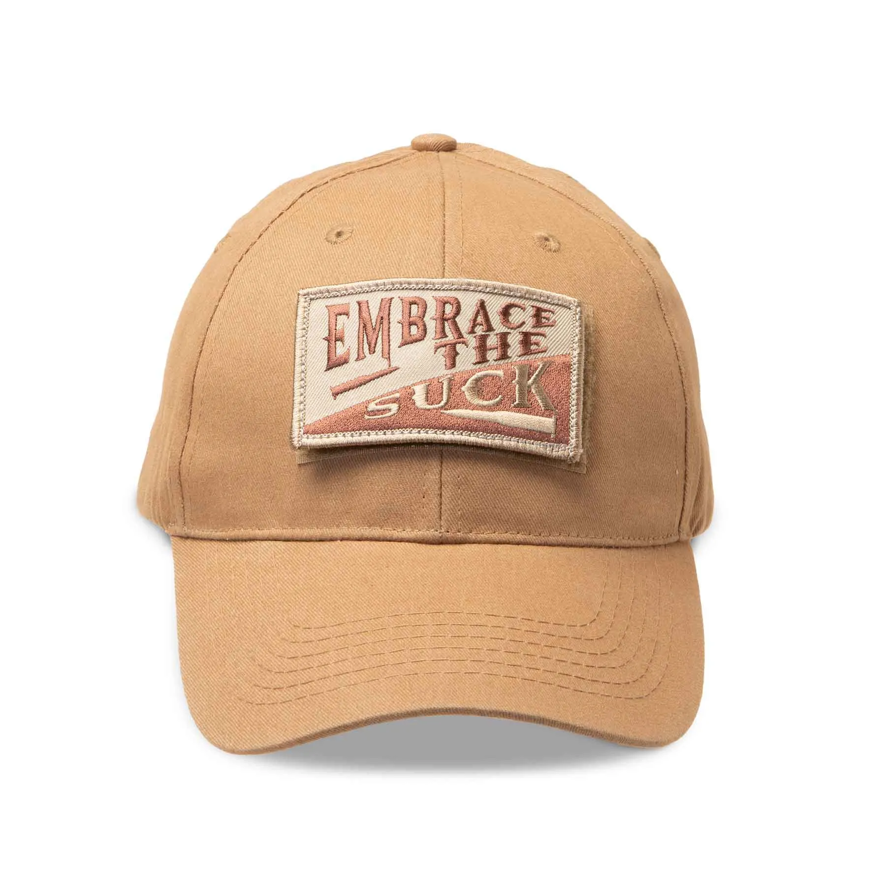 Hook & Loop Patch Hat- Personalized- Coyote Brown