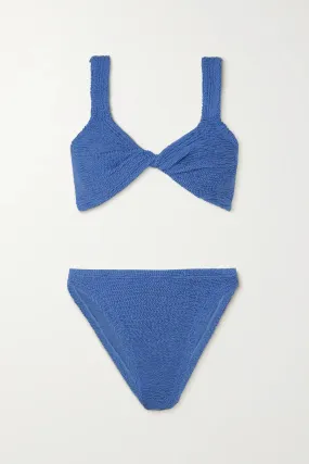 HUNZA G METALLIC DENIM JUNO BIKINI