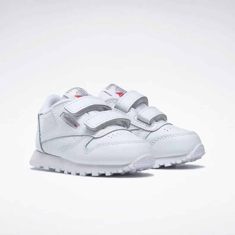 Infant Reebok Classic Leather (White/Carbon/Vector Blue)