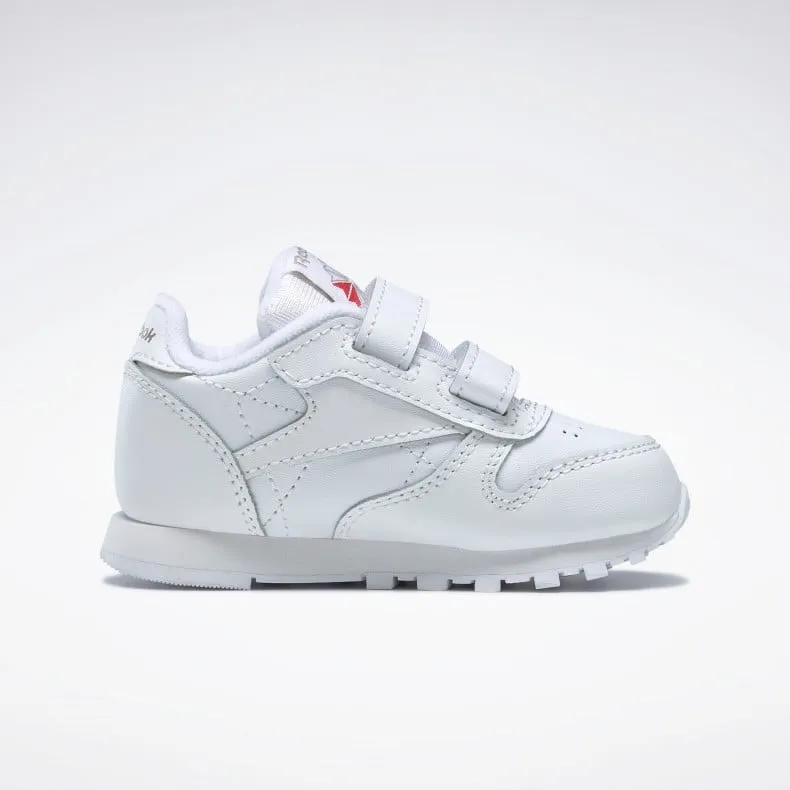 Infant Reebok Classic Leather (White/Carbon/Vector Blue)