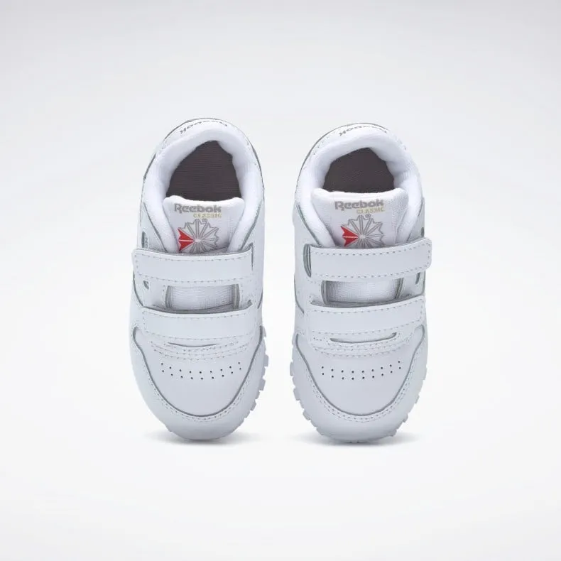 Infant Reebok Classic Leather (White/Carbon/Vector Blue)