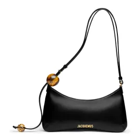 Jacquemus Le Bisou Perle Black Shoulder Bag