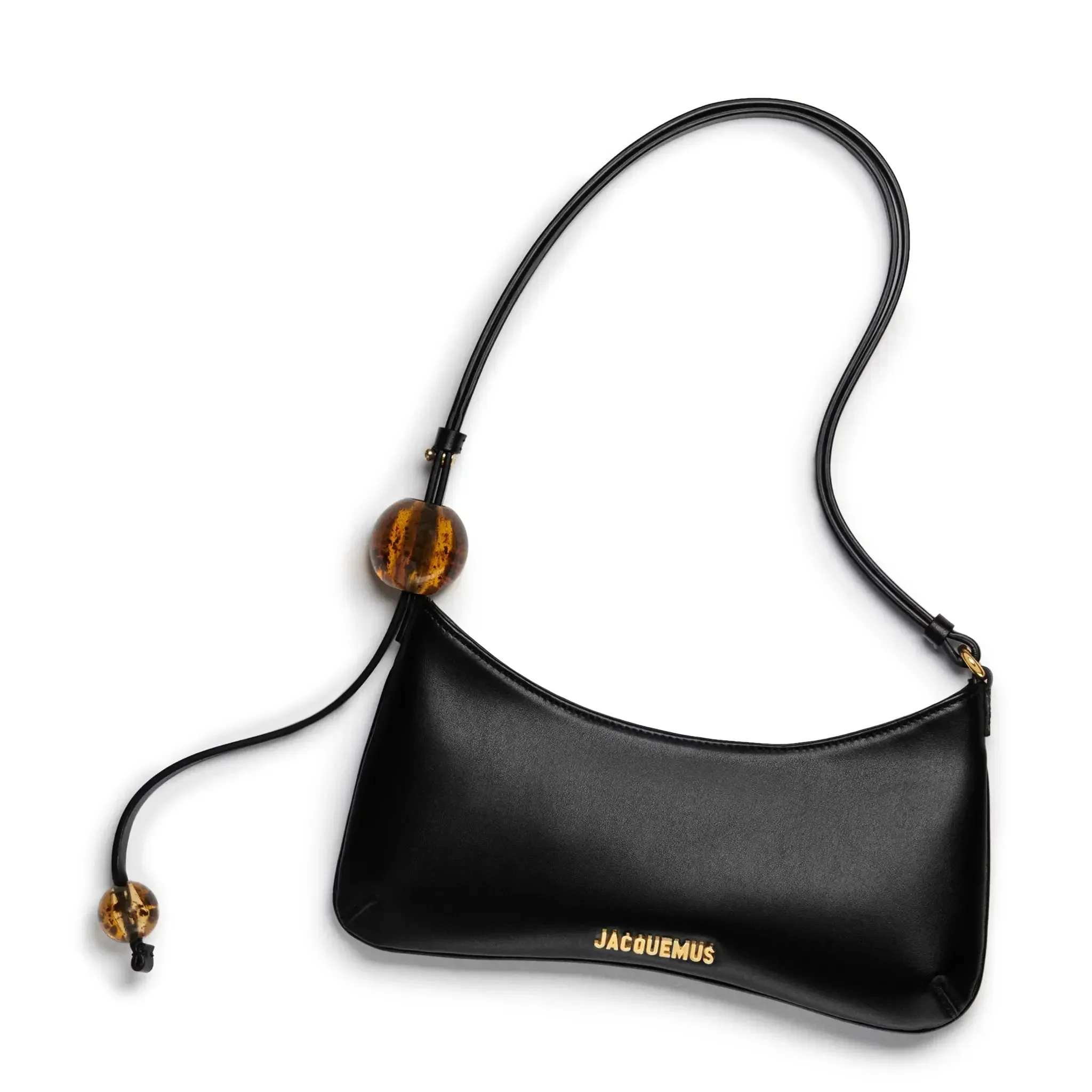 Jacquemus Le Bisou Perle Black Shoulder Bag