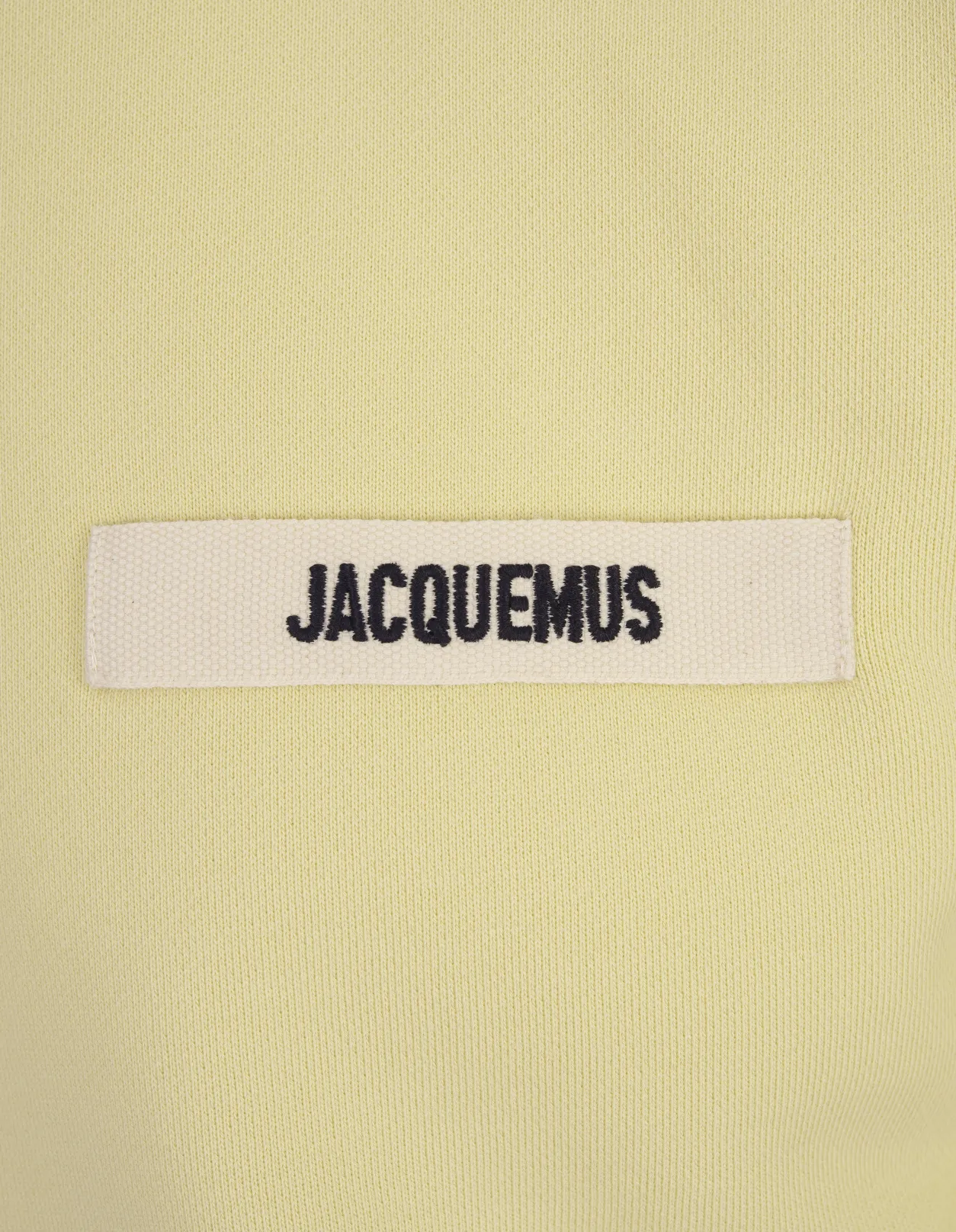 JACQUEMUS Le Hoodie Gros Grain In Light Yellow