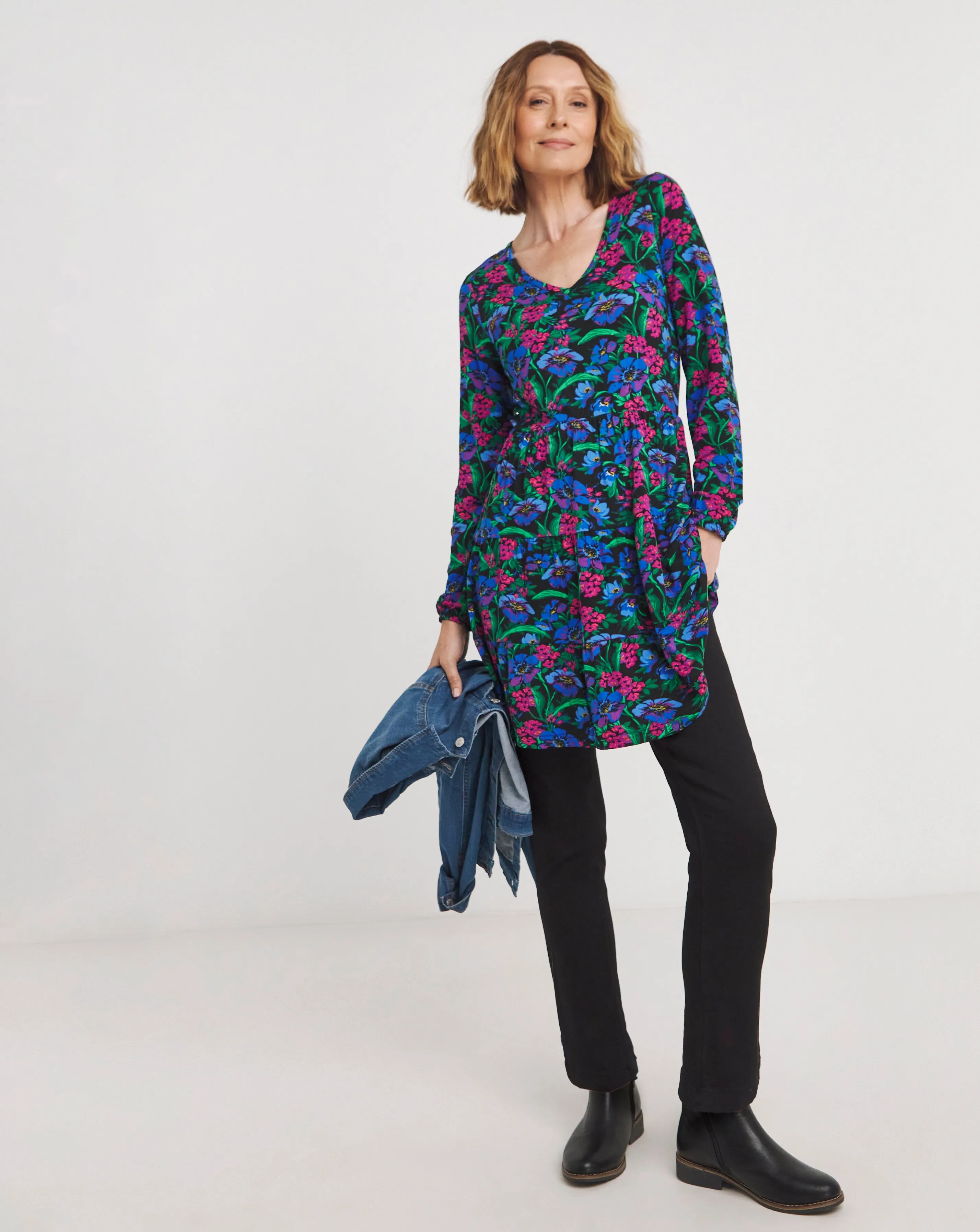 Joe Browns Our Favourite Floral Longline Jersey Tunic