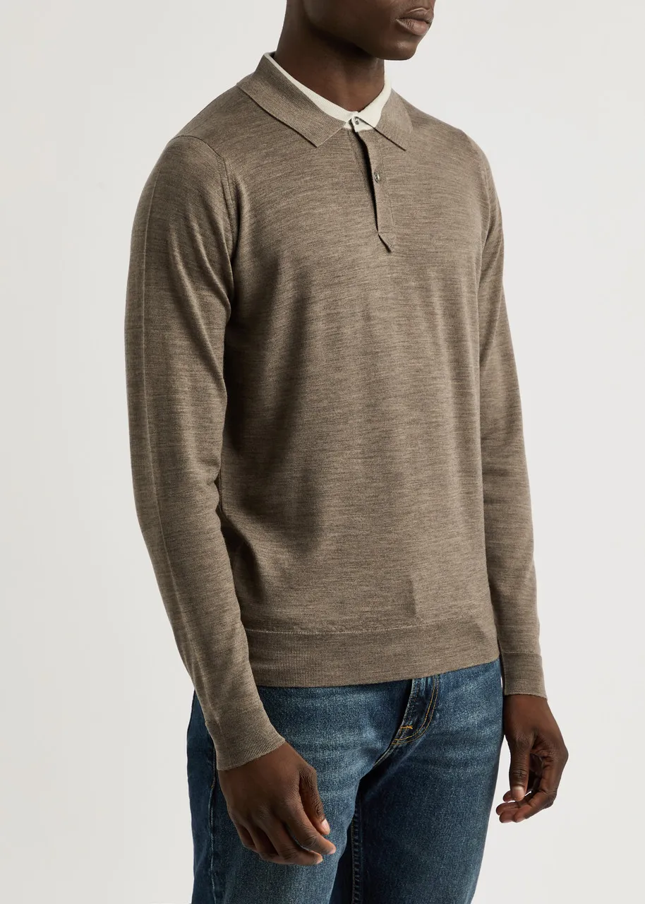 JOHN SMEDLEY Land wool polo shirt -                         -                     -                