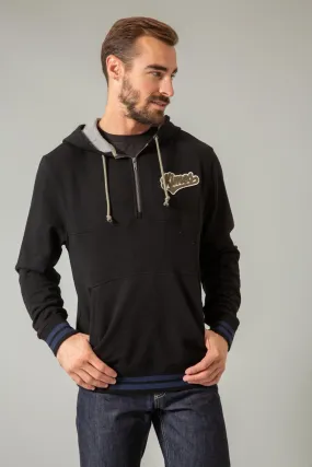 Kimes Ranch Mens Team One Black Cotton Blend Hoodie