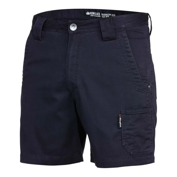 KingGee K17330 Tradies Narrow Short Short Oiled Navy