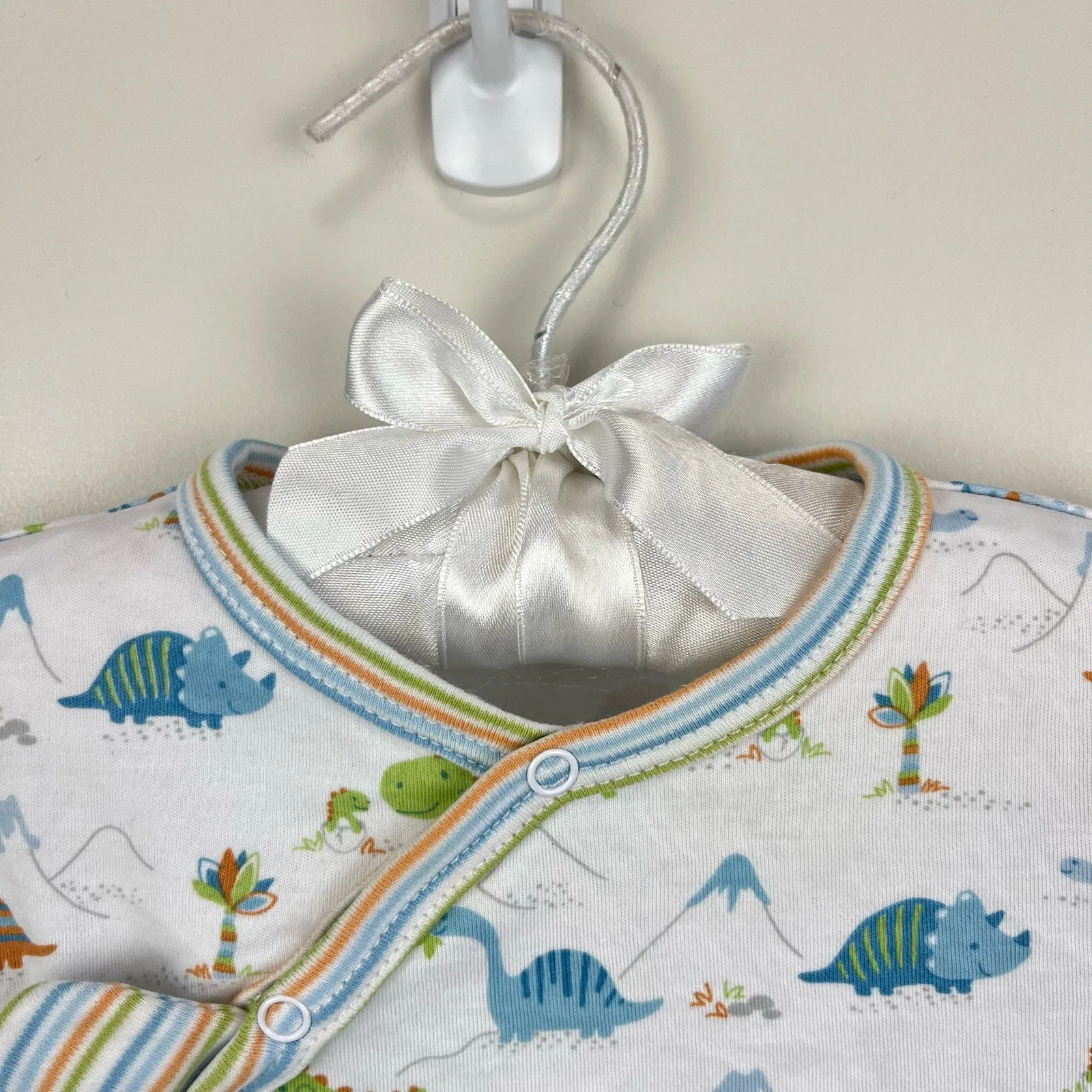 Kissy Kissy Pima Cotton Dinosaur Playsuit Romper 3-6 Months