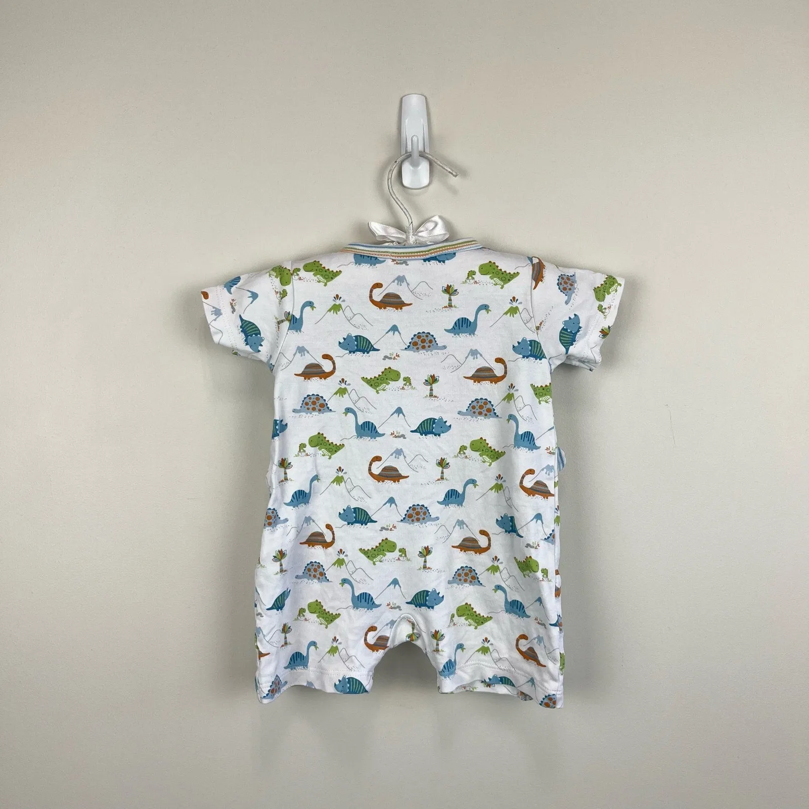 Kissy Kissy Pima Cotton Dinosaur Playsuit Romper 3-6 Months