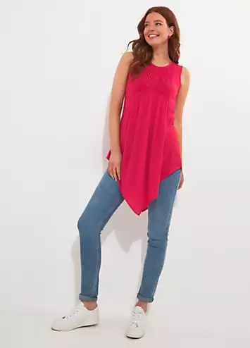 Lace Asymmetric Hem Tunic by Joe Browns | Look Again