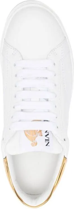 Lanvin DDB0 leather sneakers White