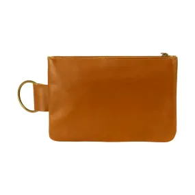 Leather Makeup Bag | Yellow Suede