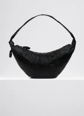 Lemaire  Black Large Nappa Leather Croissant Bag