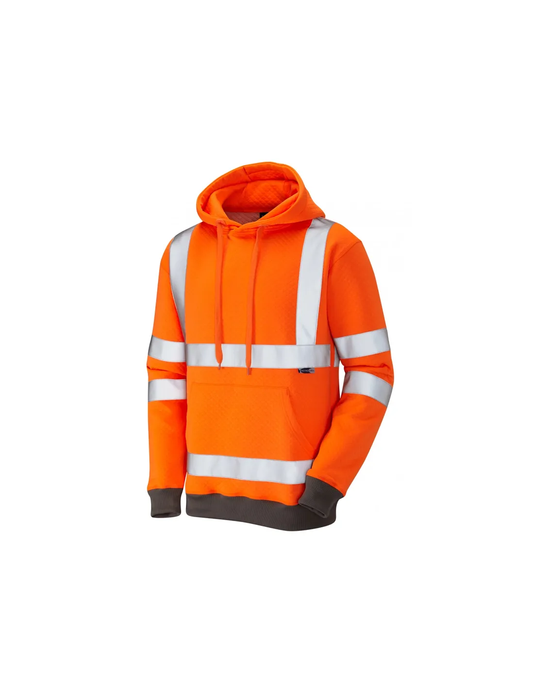 Leo Workwear - SS04 Goodleigh Class 3 Hooded Sweatshirt - Orange - 2020ppe Size S