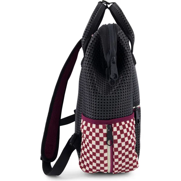 Light + Nine Tweeny Short Backpack, Checkered Brick