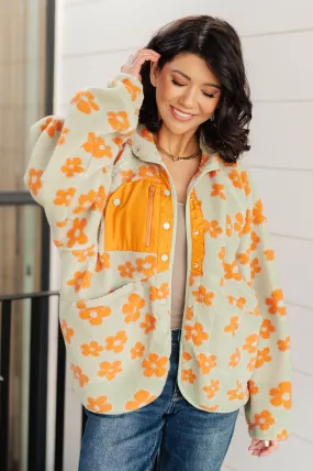 London Floral Fleece Jacket