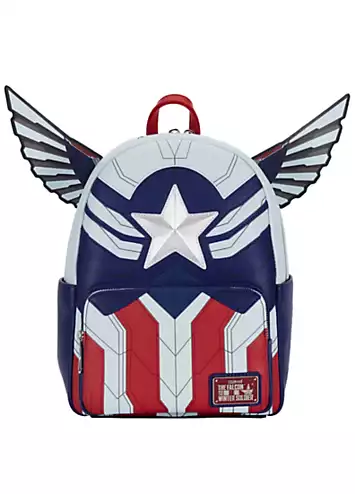 Loungefly Marvel Falcon Captain America Cosplay Mini Backpack