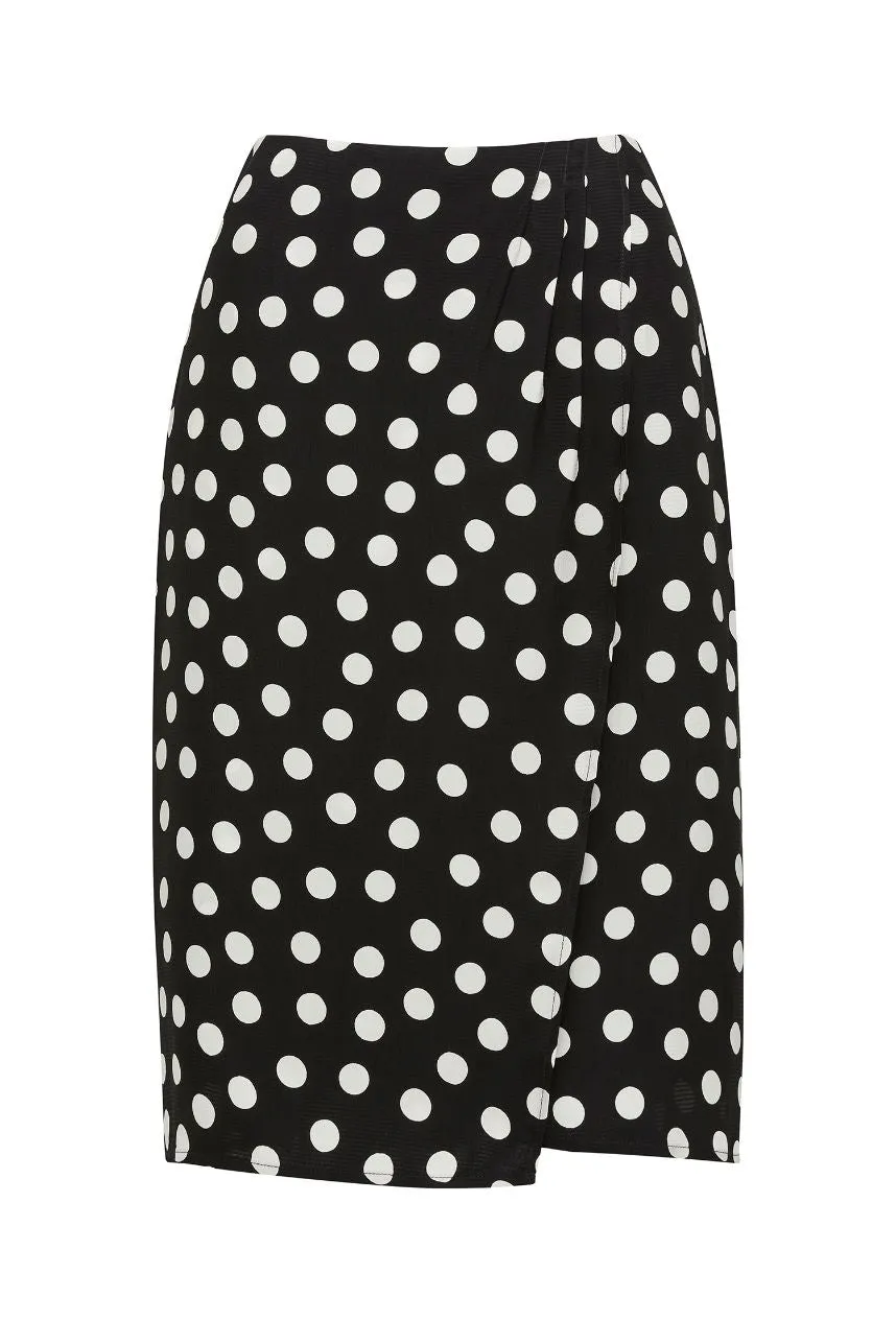 Madeline Skirt - Black/Spot