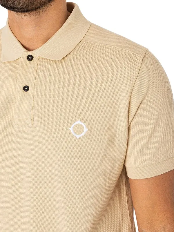 MA.STRUM Pique Polo Shirt - Ash