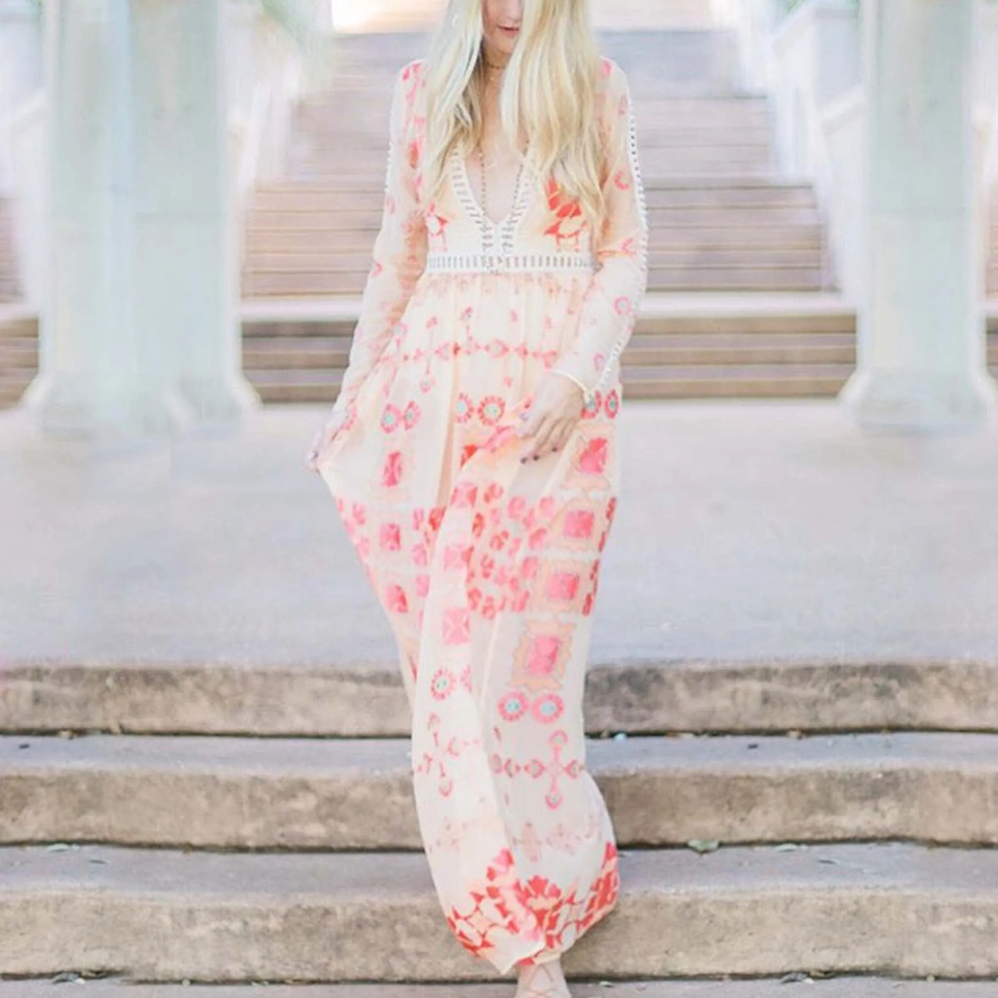 Medallion Maxi Dress