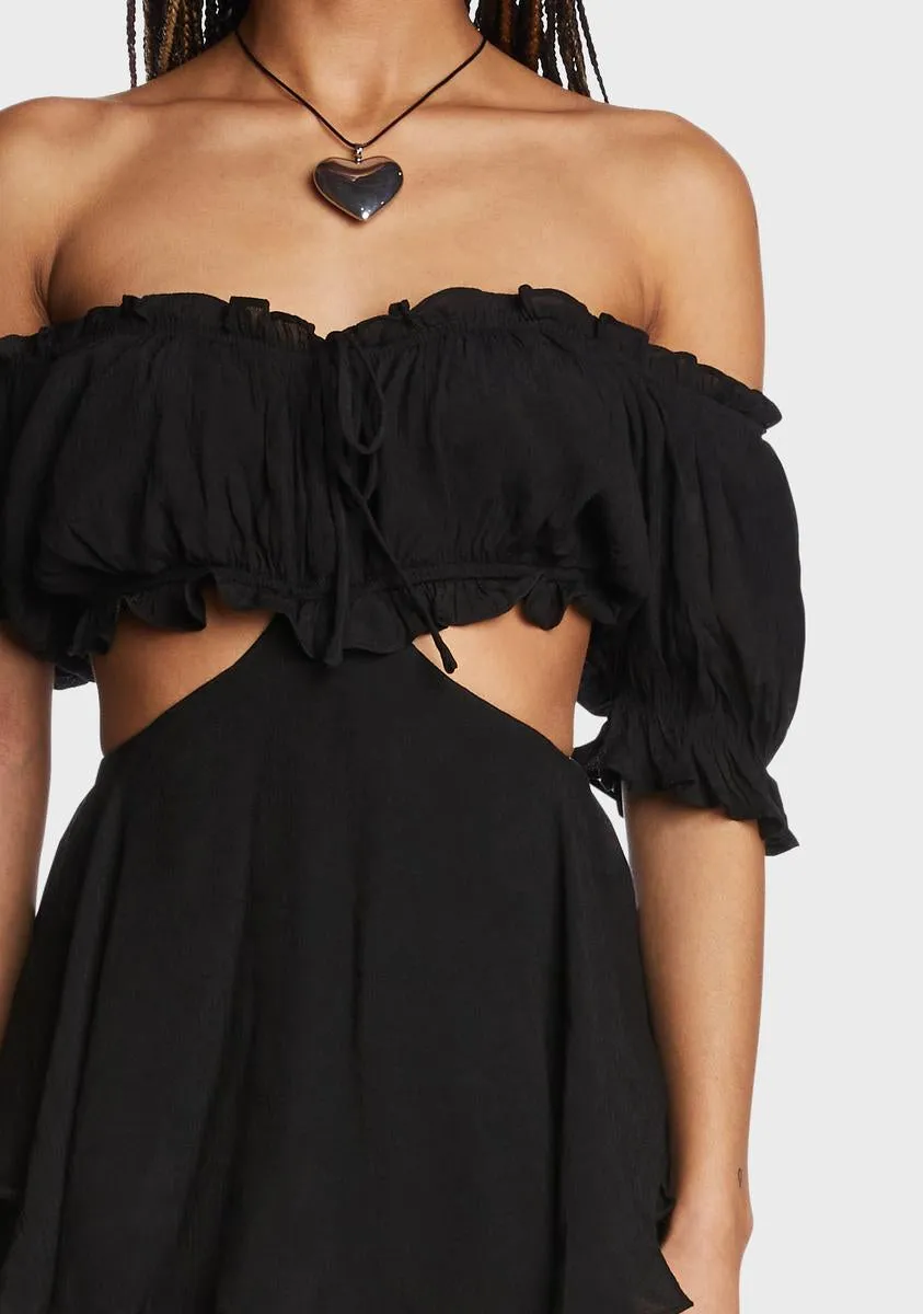 Meet Cute Ruffled Romper-