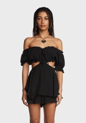 Meet Cute Ruffled Romper-