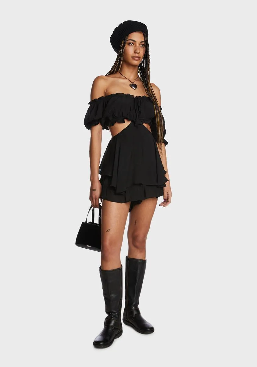 Meet Cute Ruffled Romper-