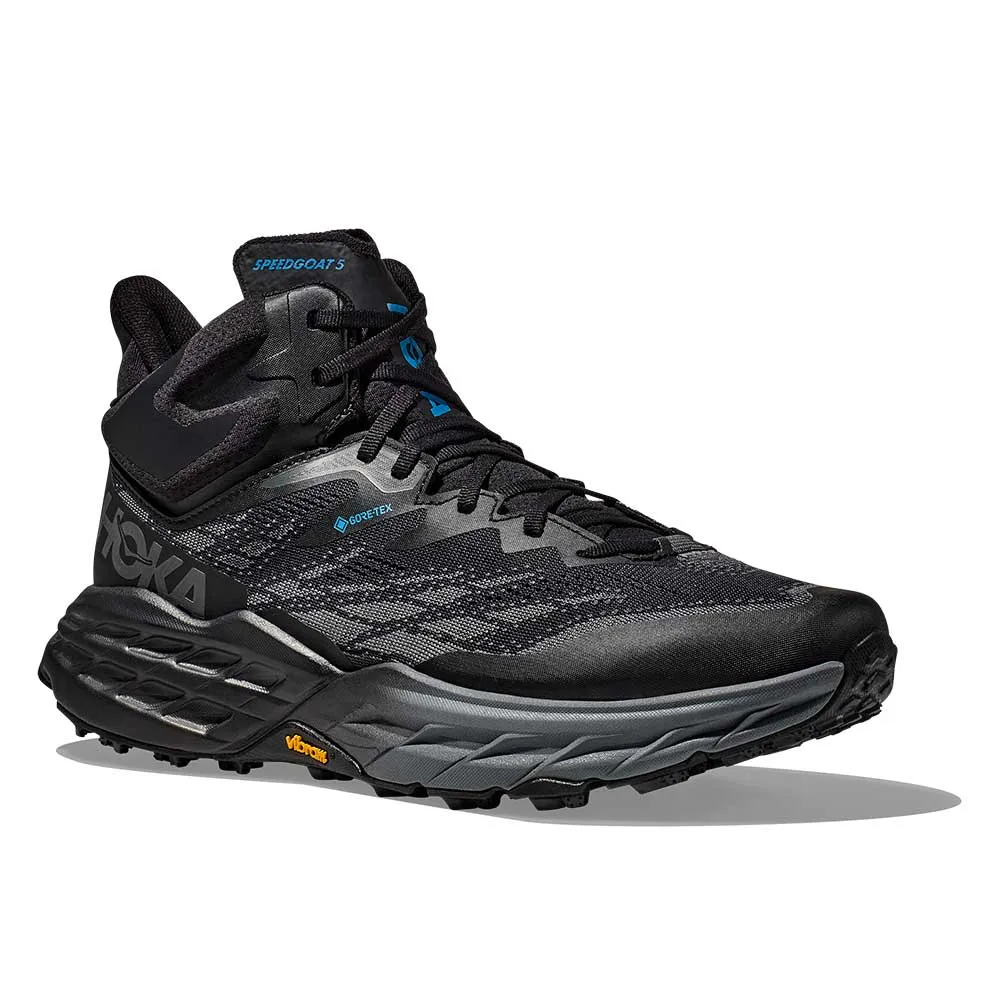 Men's Speedgoat 5 Mid GTX Trail Running Shoe - Black/Black