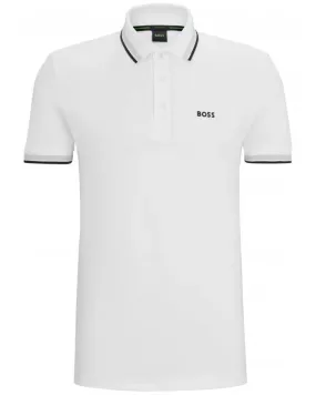 Mens Tipped Paddy Polo Shirt White