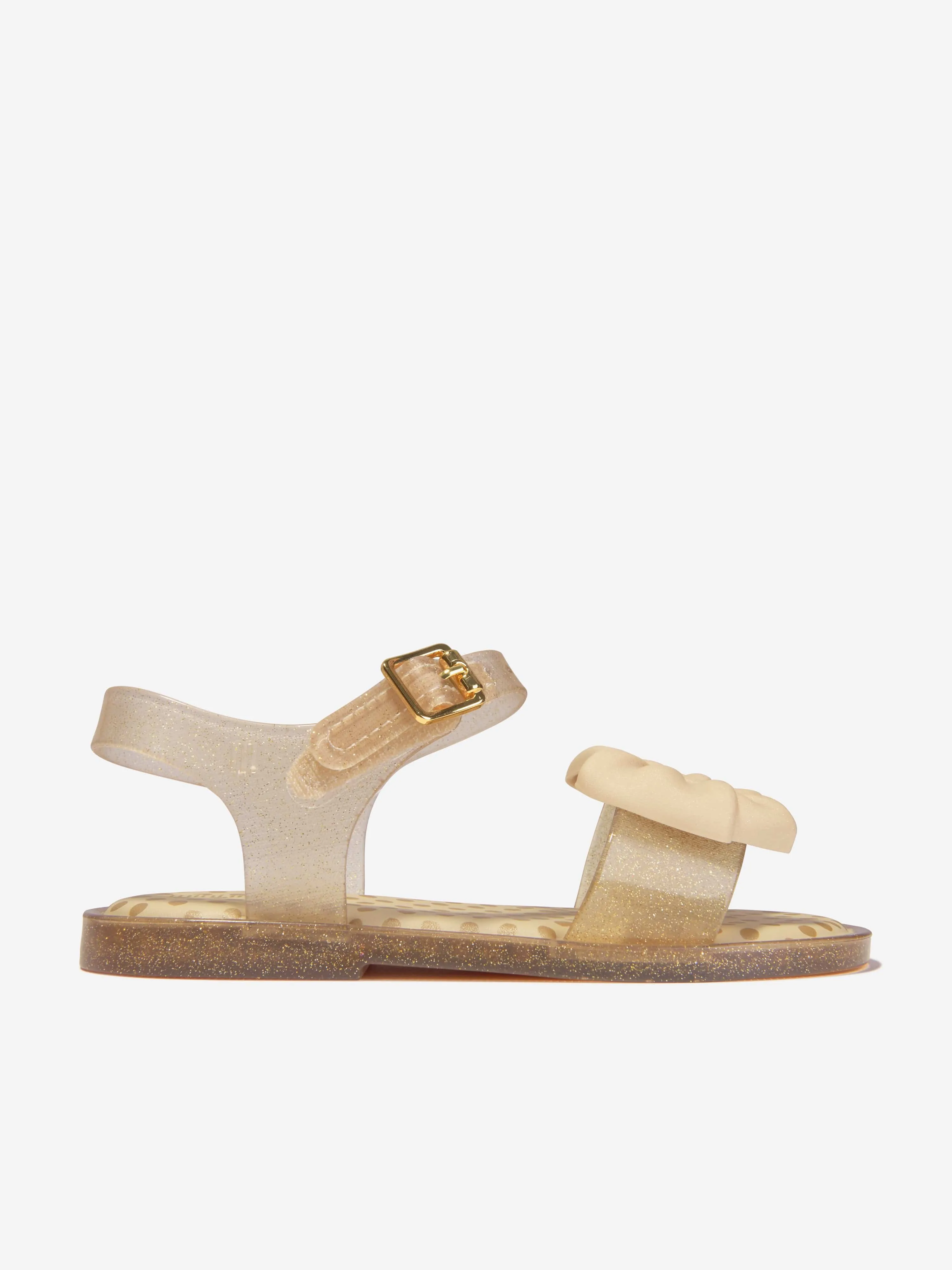 Mini Melissa Girls Mar Soft Bow Jelly Sandals