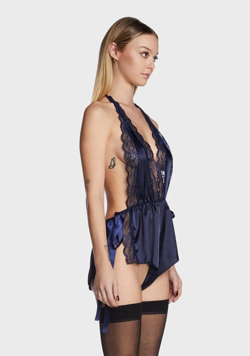 Morning Shadows Satin Romper-