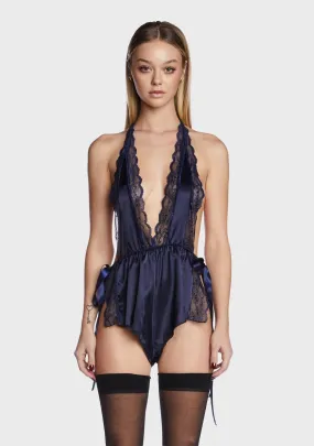 Morning Shadows Satin Romper-