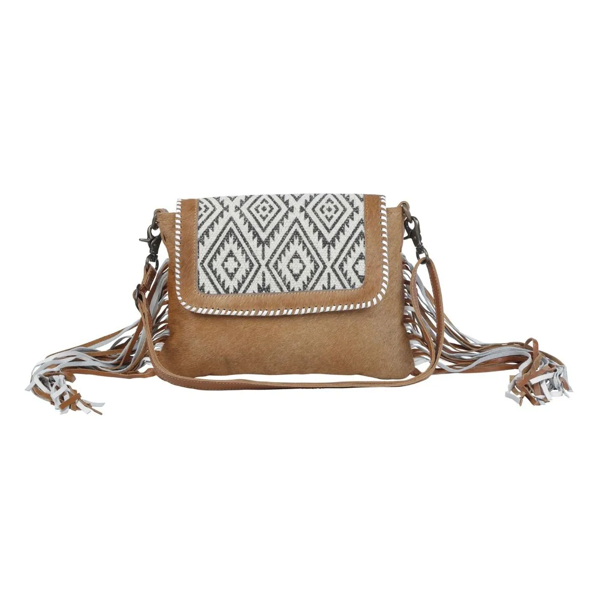 Myra Wabi Sabi Leather and Hairon Bag