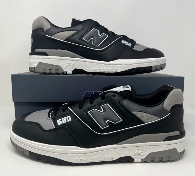 NB New Balance 550 Shadow Gray Black Marblehead Lifestyl...