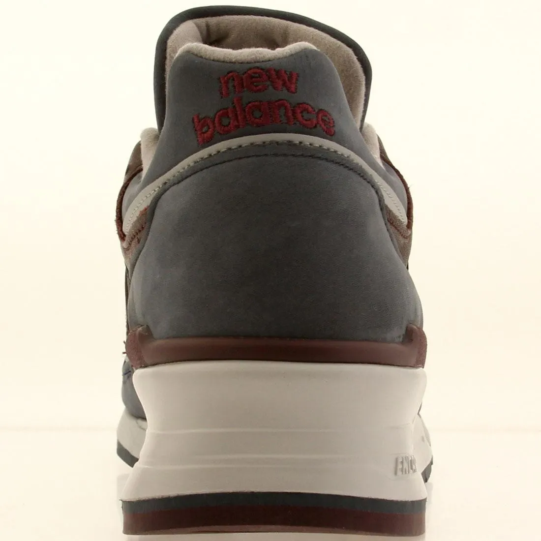 New Balance Men M997DGM - Made In USA - Horween Leather (gray / maroon)