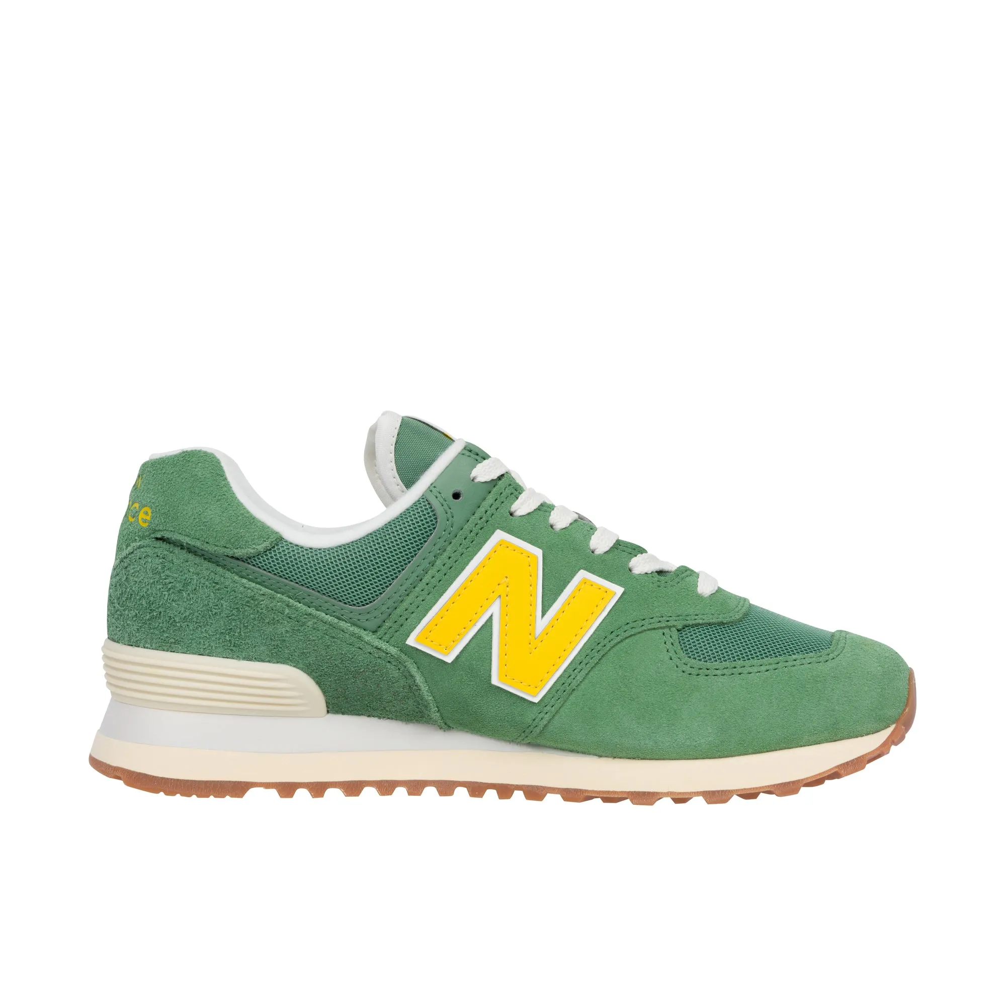 New Balance Womens WL574V2 Mallard Green/Ginger Lemon/Sea Salt