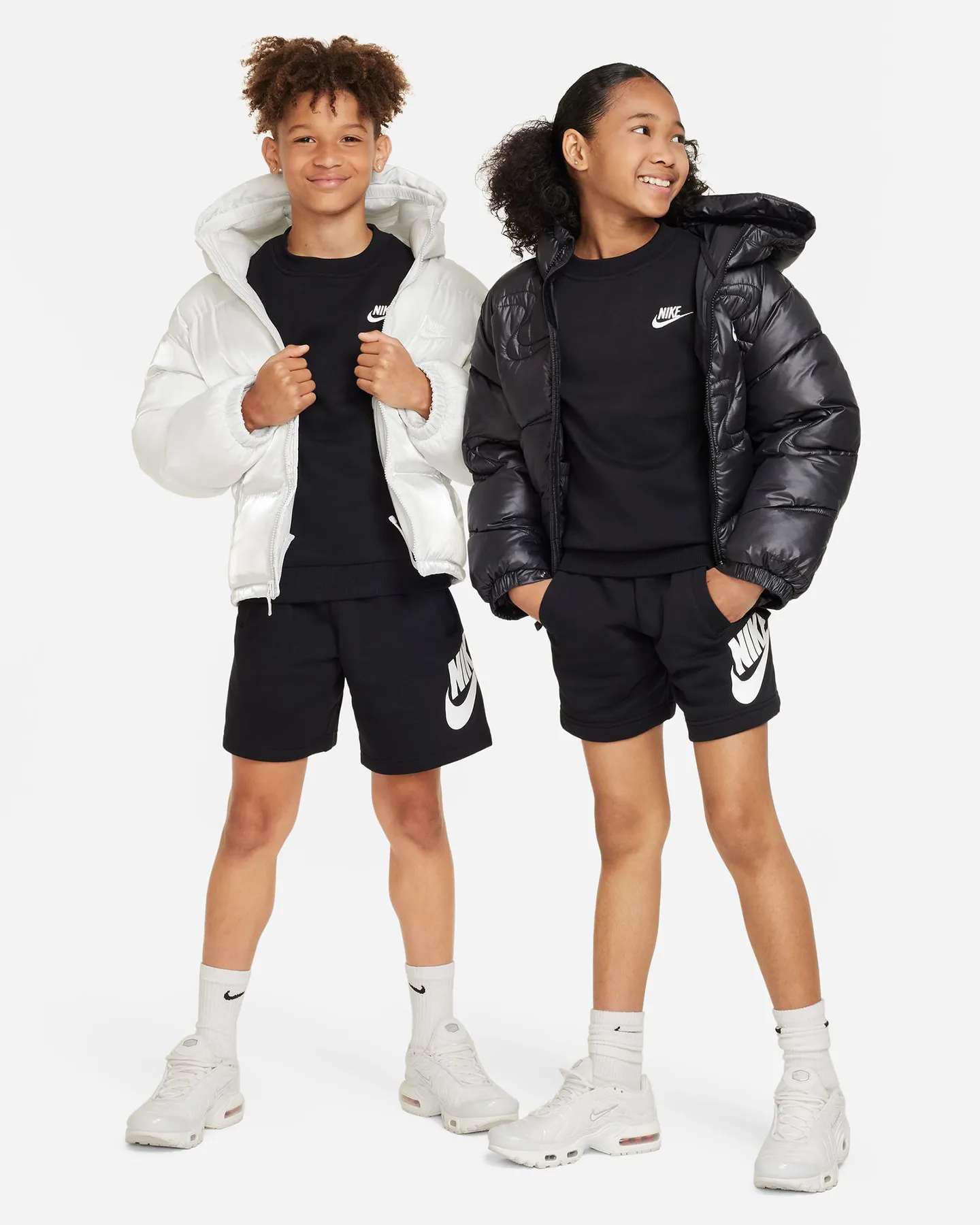 Nike Kids Nsw Club Fleece Crew - Black | SurfStitch