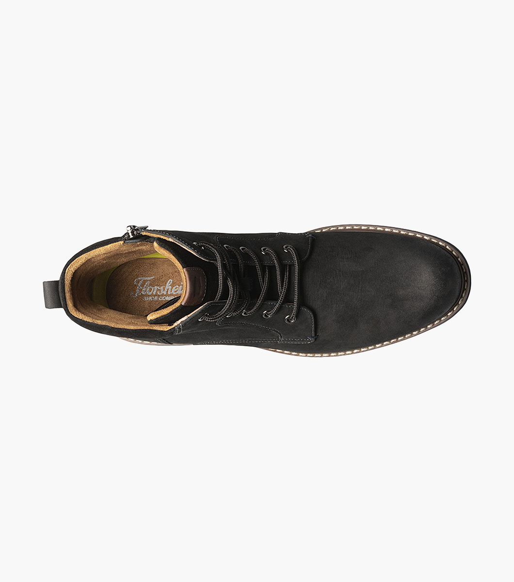 Norwalk Plain Toe Lace Up Boot