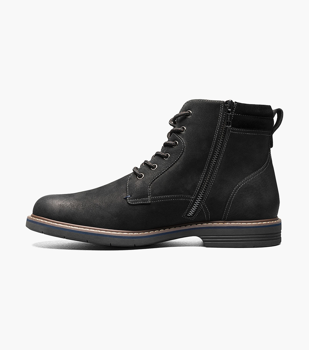 Norwalk Plain Toe Lace Up Boot